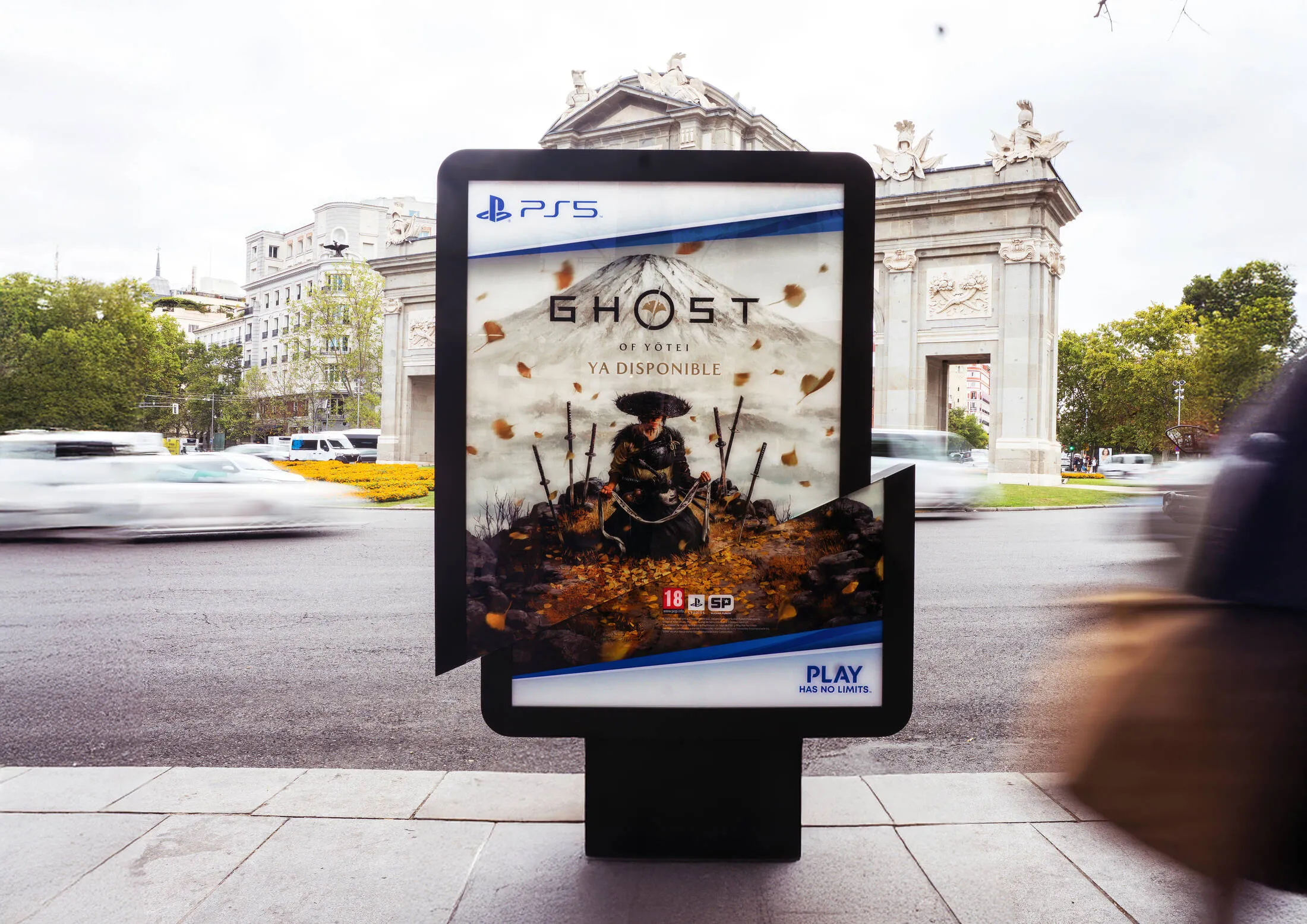 광고 매체를 베어버리다, 플레이스테이션 '고스트 오브 요테이' 옥외광고